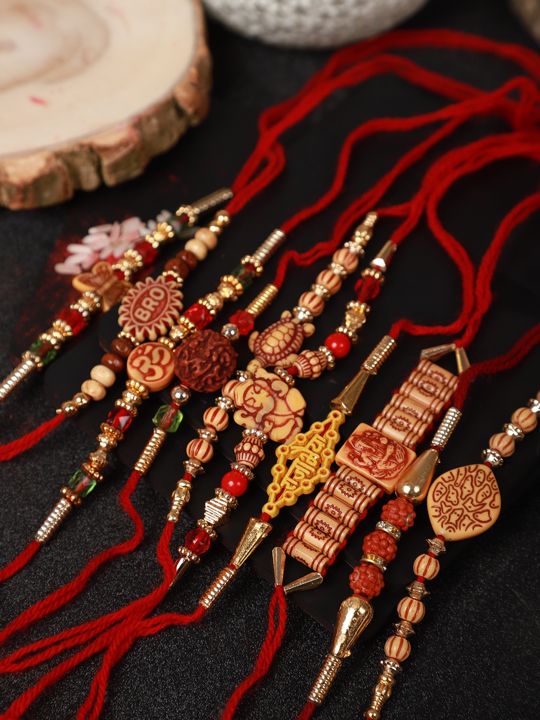 YouBella Designer Bracelet Rakhi and Greeting Card Combo Set for Brother Raksha Bandhan Gift for Brother